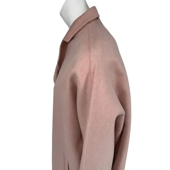 Prada Blush Pink Alpaca-Blend Cocoon Coat – Size IT 36